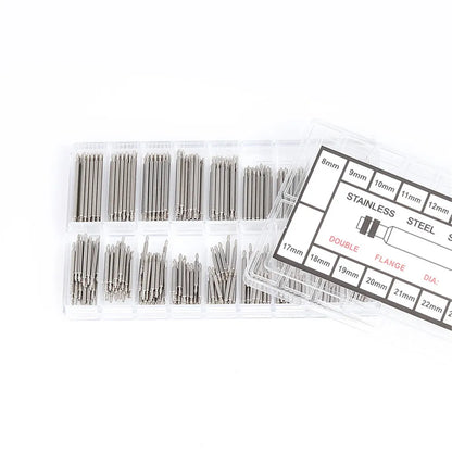 360pcs/set Strainless Steel Spring Bars Dia 1.5mm/1.8mm Length8mm - 25mm/6mm - 23mm Watchband Strap Belt Watch Repair Tools Pin