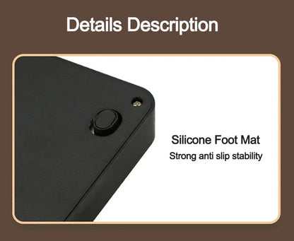 Electronic Coffee Scale with Timer and Silicone Pad USB Rechargeable