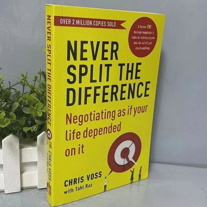 Never Split The Difference By Chris Voss Books In English for Adults Negotiations Emotional Intelligence New Listing