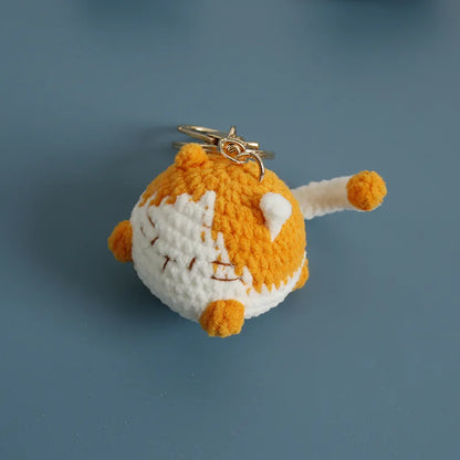 Small Cat Crochet Keychain Cute Kitten Bag Charm