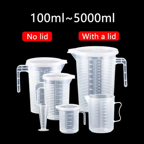 Food Grade Plastic Measuring Cup with Scale – Graduated Kitchen Measuring Jug