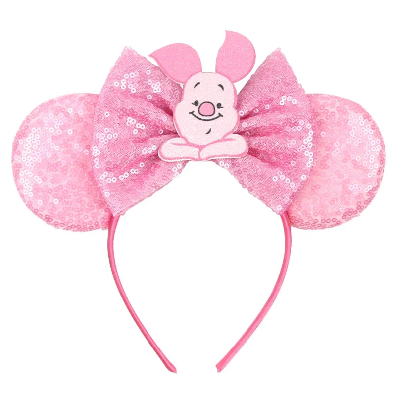 Sequin Mouse Ears Bow Headband for Women & Girls