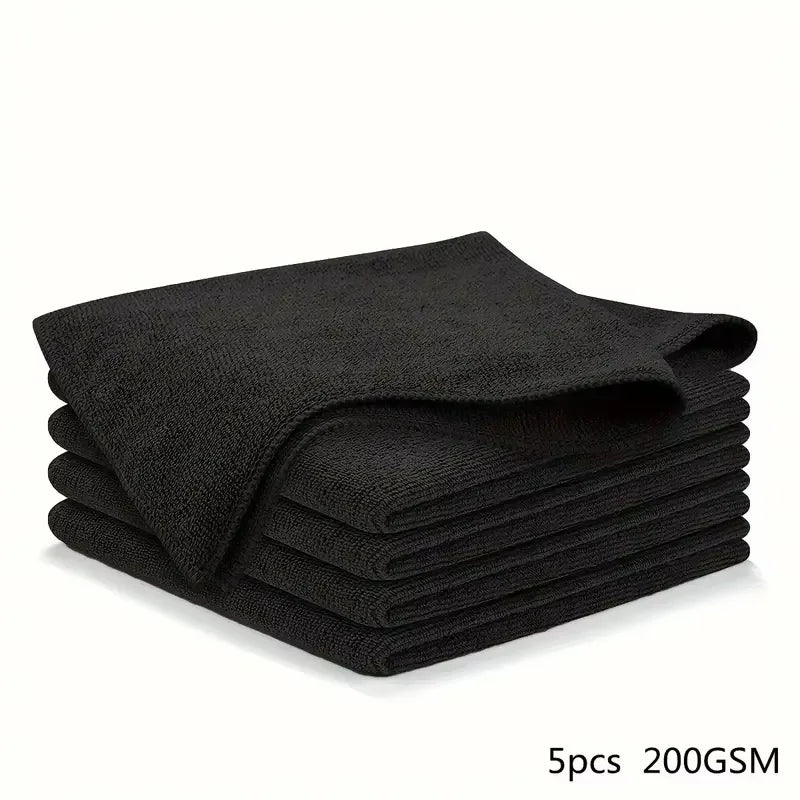 5/10/20pcs Kitchen Towel, Ultra-fine Fiber Light Gray Cleaning Cloth Set, Absorbent, Soft And Stain-removing Cloth