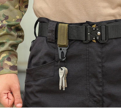Tactical MOLLE Hanging Buckle Carabiner Clip for Outdoor Gear