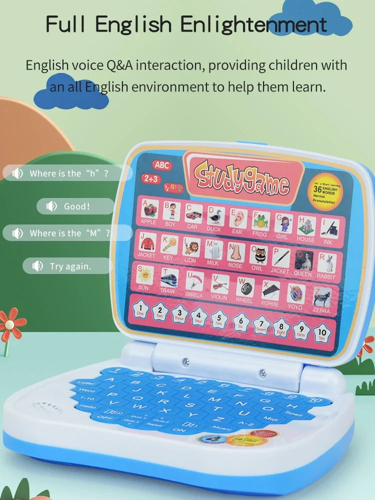 English Learning Laptop Educational Toy for Kids