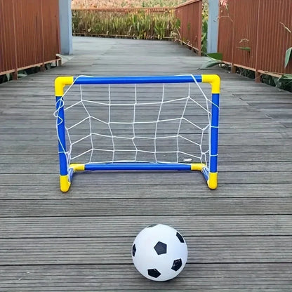 Portable Soccer Goal Set with Ball, Net & Pump