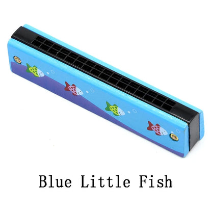 Wooden Harmonica Musical Instrument Toy for Kids