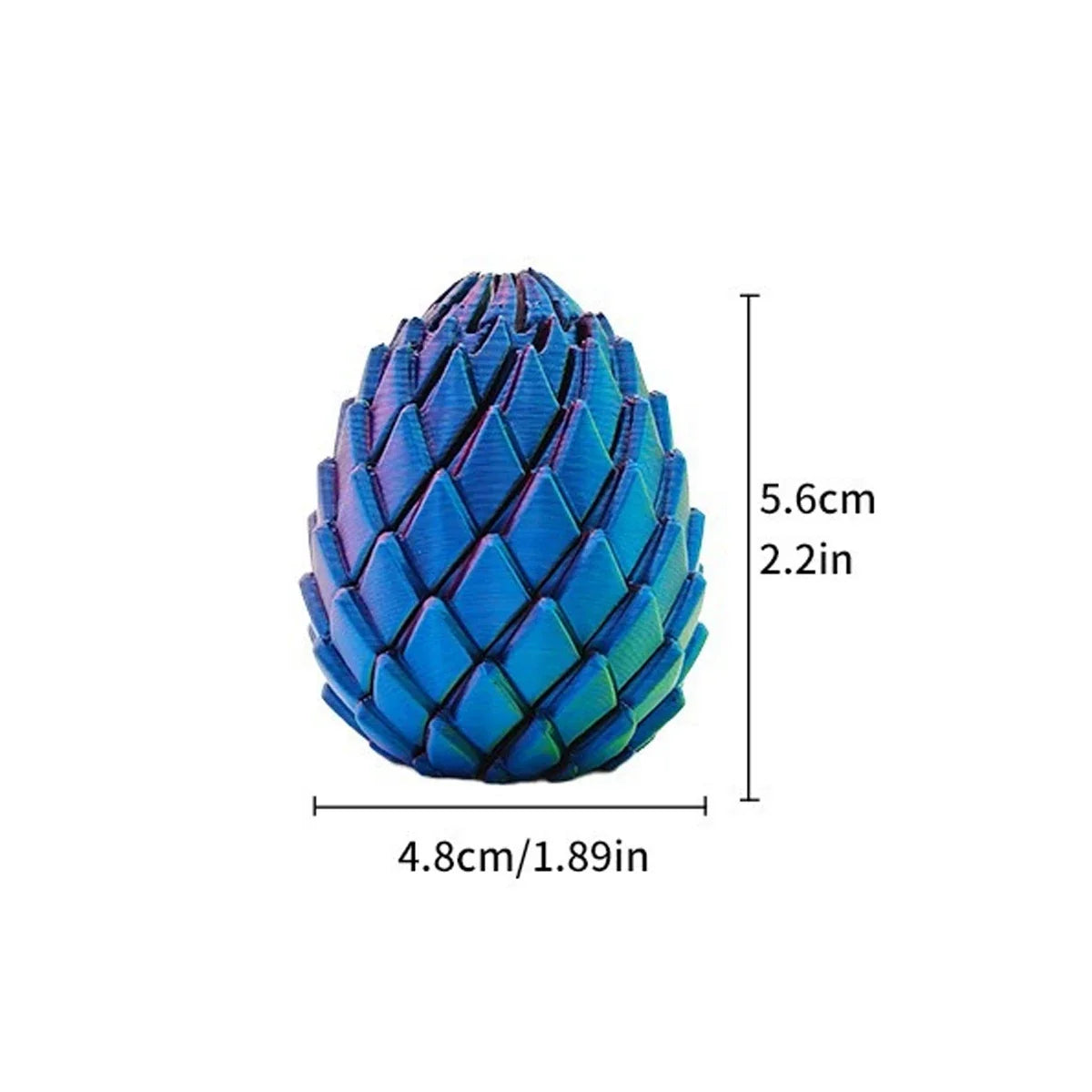 Dragon Egg Fidget Toy 3D Printed Expandable Sensory Stress Toy