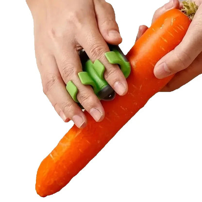 Black Green Vegetable Peeler – Sharp Blade Non-Slip Kitchen & Camping Tool
