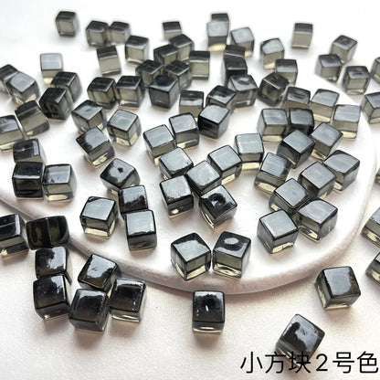 Transparent Cube Game Pieces Set – 50PCS Colorful Crystal Cubes