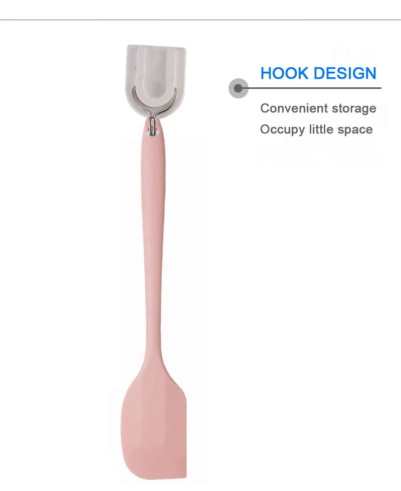 Heat Resistant Silicone Spatula – Non Stick Cream & Baking Tool
