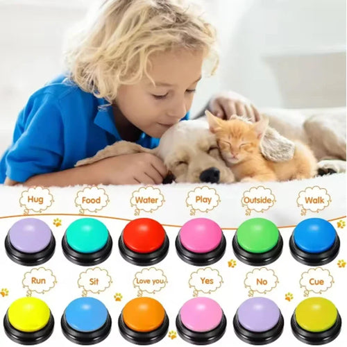 Recordable Dog Talking Button for Interactive Pet Communication Training
