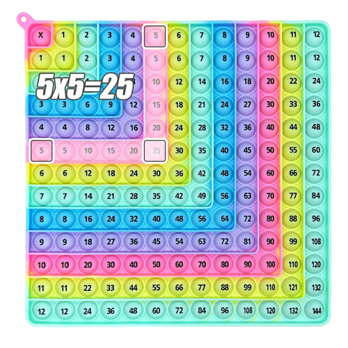 12×12 Multiplication Practice Math Learning Board Game