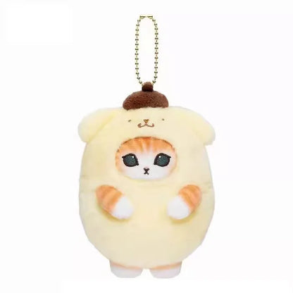 Kawaii Mofusand Sanrio Plush Keychain Anime Bag Charm