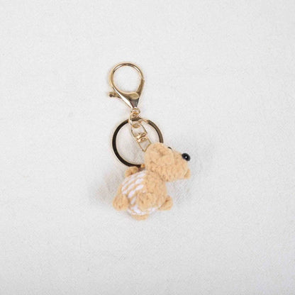 Mini Animal Crochet Keychain Cute Knitted Doll Keyring