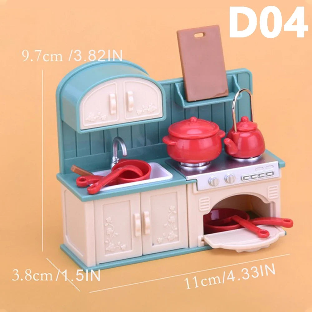 Miniature Dollhouse Furniture 1:12 Pretend Play Accessories