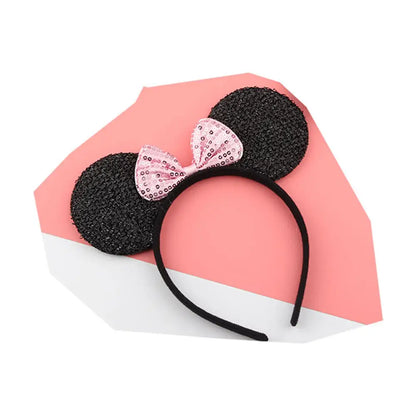 Mouse Ears Sequin Bow Headband for Kids & Moms