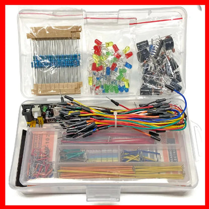 Electronic Components 830 Hole-Breadboard Kit Electrolytic Capacitor Resistor LED MB-102 for UNO R3 Component Pack Beginner Kit