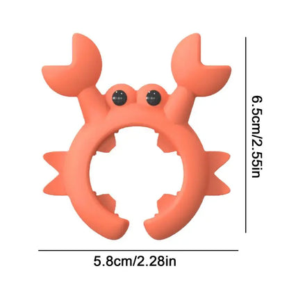 Crab-Shaped Silicone Utensil Rest – Heat Resistant Spoon & Ladle Holder