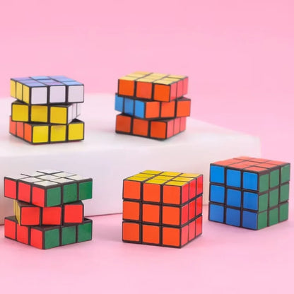 12PCS Mini Magic Cube Set – Educational Puzzle Party Favors