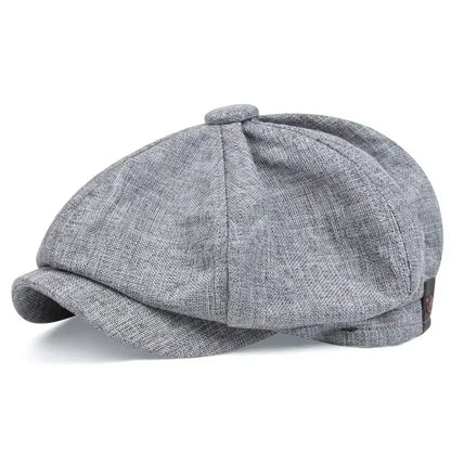 Retro Newsboy Octagonal Beret Cap for Classic Casual Style