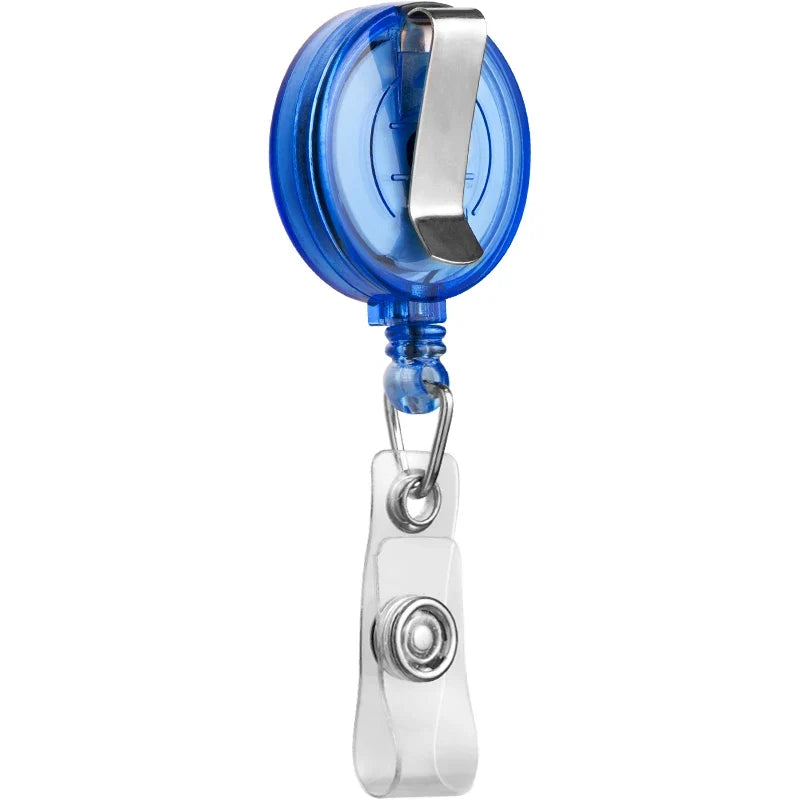 10Pcs Retractable Badge Reel Clip Set - Heavy Duty ID Card Holder for Nurse, Doctor, Teacher, Student, Office, with Belt Clip and Keychain
