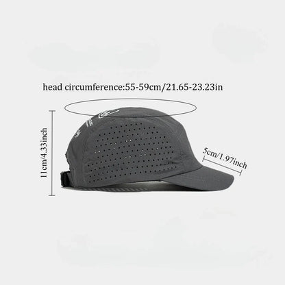 Short Brim Quick Dry Mesh Baseball Cap for Outdoor Adventures