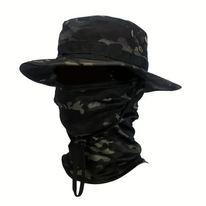 Camouflage Boonie Outdoor Hunting Hat with Wide Brim Protection