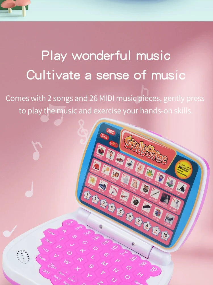 English Learning Laptop Educational Toy for Kids