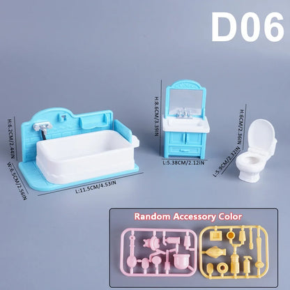 Miniature Dollhouse Furniture 1:12 Pretend Play Accessories