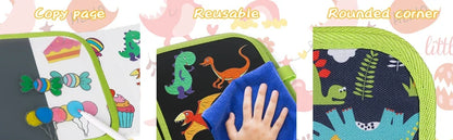 Reusable Doodle Book for Kids with 12 Watercolor Pens