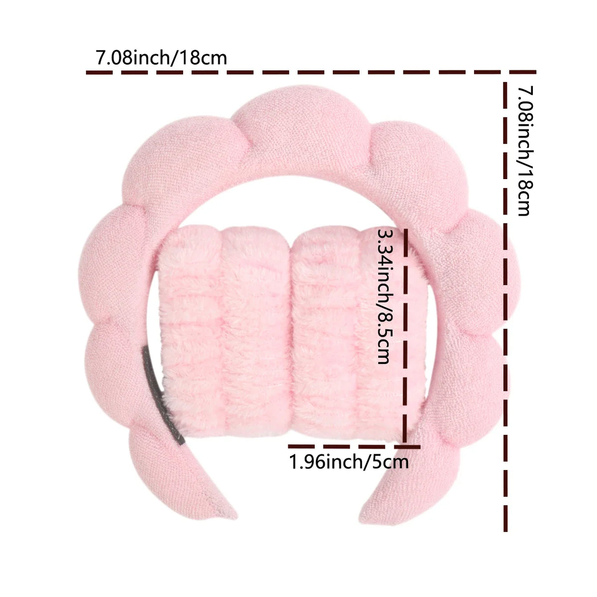 Microfiber Spa Headband & Face Wash Wristband Set