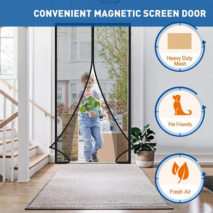 Magnetic Screen Door – Automatic Mosquito Mesh Curtain