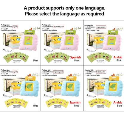 Talking Flash Cards Early Learning Educational Toy for Kids