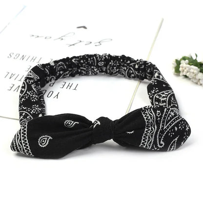 Boho Cross Knot Elastic Headband for Women