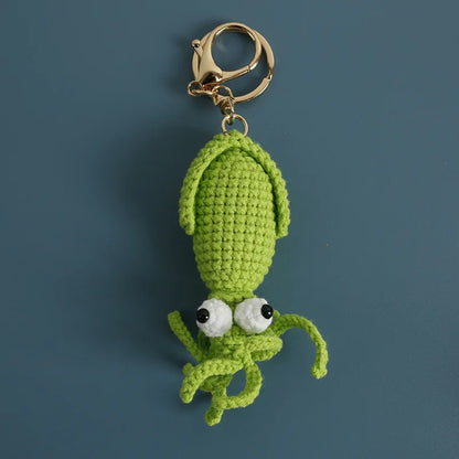 Ocean Animal Crochet Keychain Tropical Fish Bag Charm