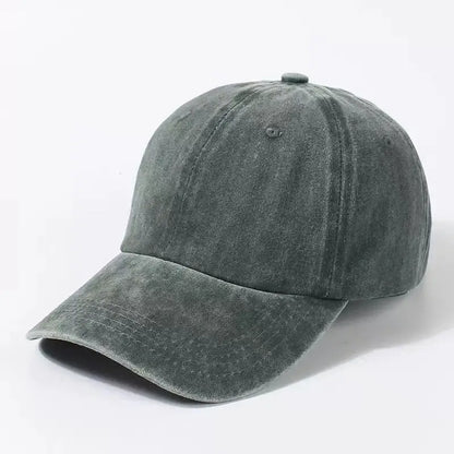 Washed Cotton Adjustable Baseball Cap for Everyday Casual Style