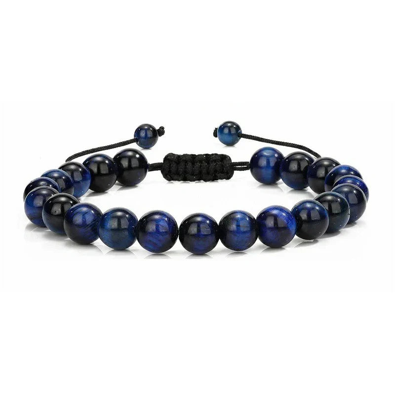 Tiger Eye Bracelet – Handmade Lava Rock Beaded Bracelet