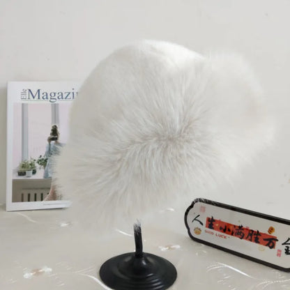 Plush Warm Mongolian Fur Winter Hat with Ear Protection