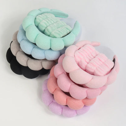 Microfiber Spa Headband & Face Wash Wristband Set