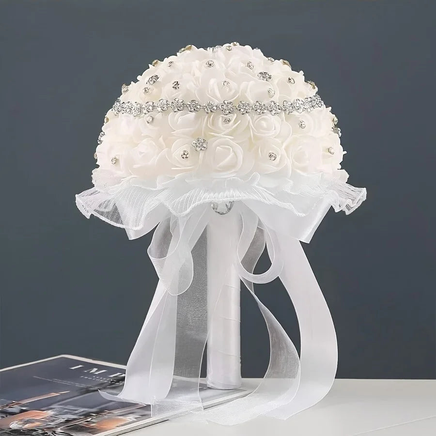 Artificial Wedding Bouquet – Romantic Bridal Flower Arrangement