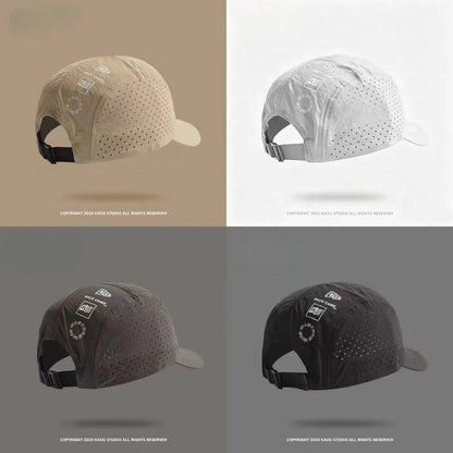 Short Brim Quick Dry Mesh Baseball Cap with UV Sun Protection