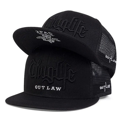 Thug Life Embroidery Snapback Baseball Cap for Streetwear Style