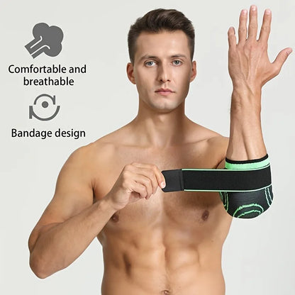 1pc Sports Elbow Protector For Men And Women, Joint Sleeve Protector Arm Sheath, Tennis Elbow Belt Strap Pressurized Winding