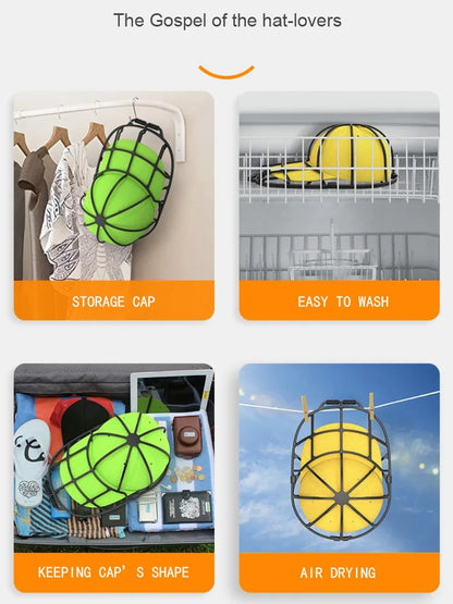 2Pcs/set Hat washing set, baseball duckbill cap, washing and sun drying integrated, non deformed machine wash protective rack