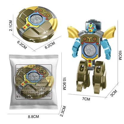 Creative Robot Transforming Fidget Spinner Stress Relief Toy