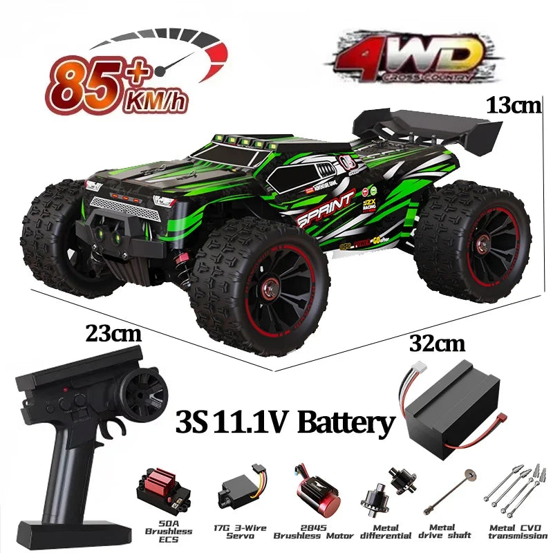 9522PRO 1:16 Brushless 4WD RC Car – 85KM/H High-Speed Off-Road Racing Drift Truck