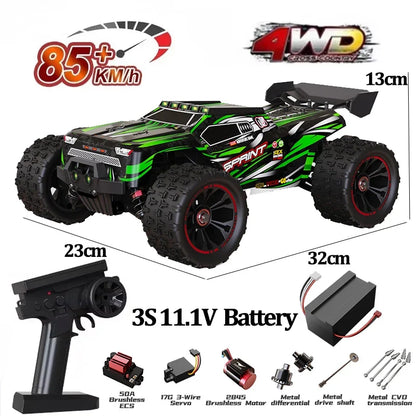 9522PRO 1:16 Brushless 4WD RC Car – 85KM/H High-Speed Off-Road Racing Drift Truck