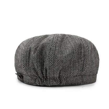 Unisex Newsboy Hat Retro Cotton Beret Flat Cap