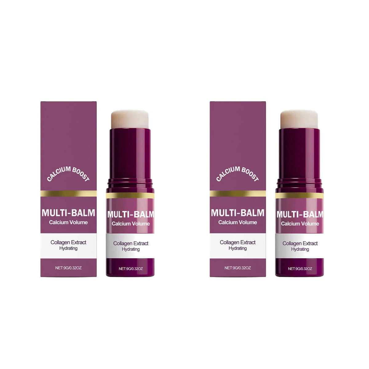 Multi Balm Calcium Volume Firming Skin Hydrating Nourishing Smoothing Collagen Moisturing Stick Suitable for Eyes Neck Face